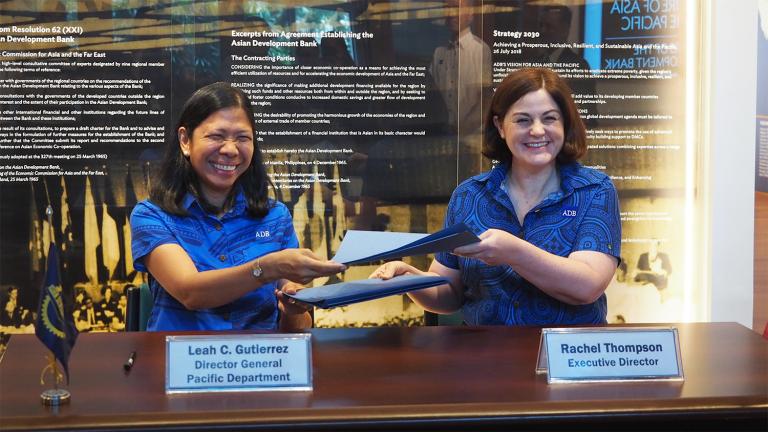 ADB, Kiribati Sign $5 Million Grant to Accelerate Gender, Other Reforms}