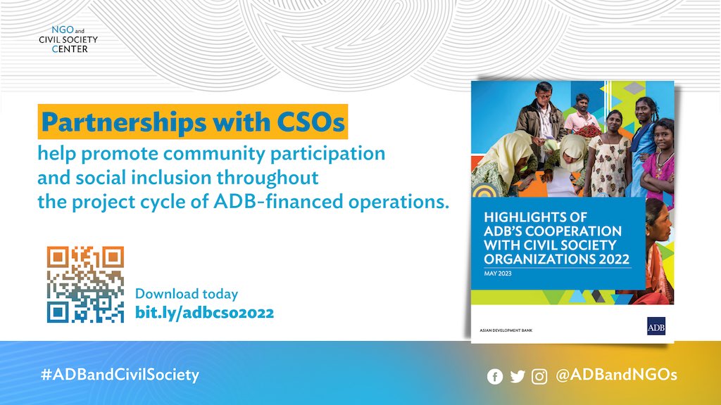 Highlights of ADB’s Cooperation with Civil Society Organizations 2022