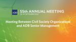 55th ADB Annual Meeting (2nd Stage): Meeting Between Civil Society Organizations and ADB Senior Management 